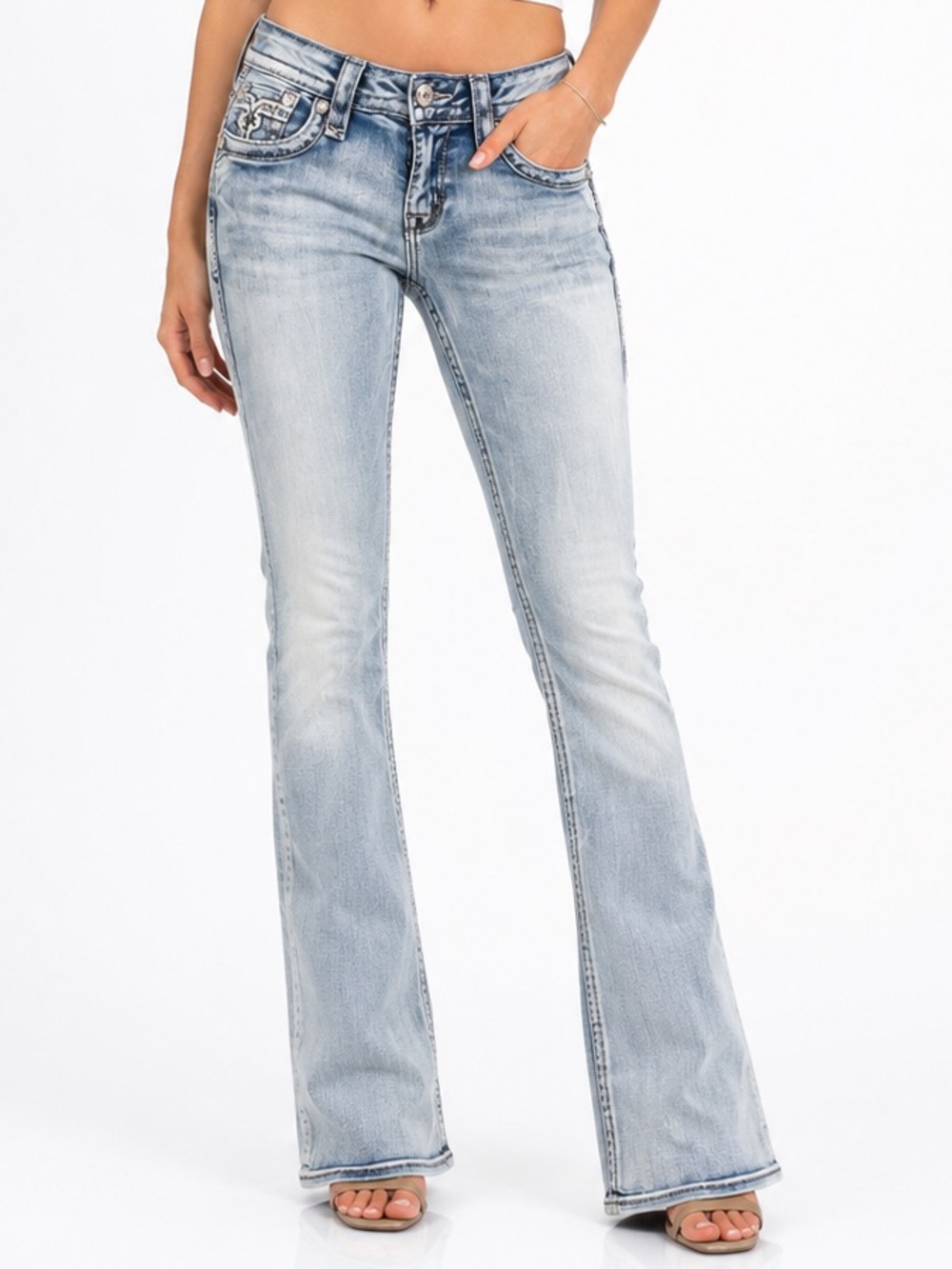 Rock Revival Light Blue Flare Jeans